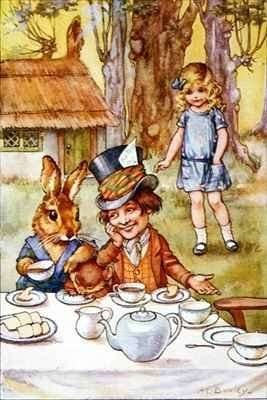 The Mad Hatter's tea party by Romanticism