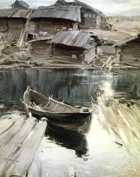 A Village in the North by Romanticism