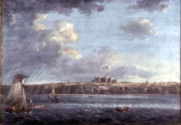 Highcliffe, near Christchurch, from the Sea by Romanticism