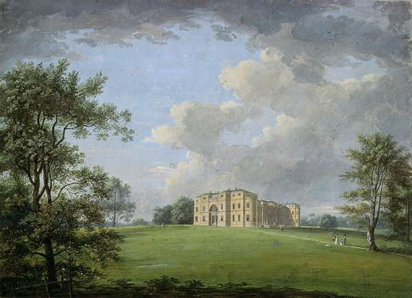 Highcliffe, near Christchurch, from the Park, with a Group of Figures by Romanticism
