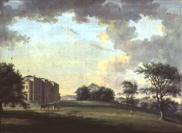 Highcliffe, near Christchurch: the Entrance Front with Horse and Carriage by Romanticism