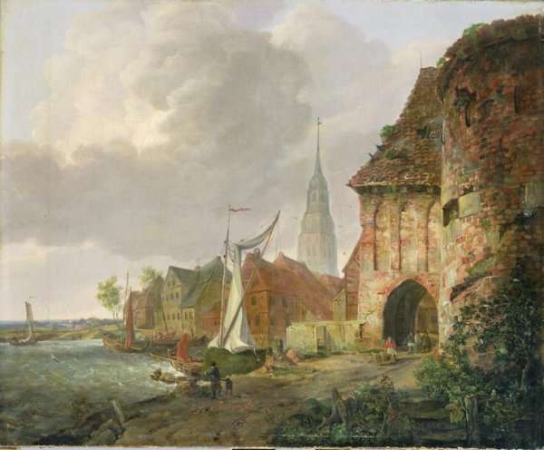 The March Gate in Buxtehude by Romanticism