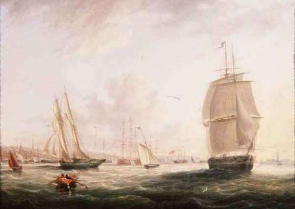 Shipping Off Tilbury Fort Gravesend by Romanticism