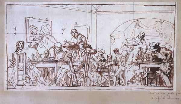 Cafe de Levante at Madrid by Romanticism