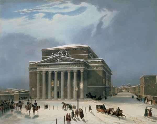 The Bolshoi Theatre in Moscow by Romanticism