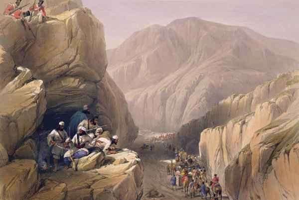 The Wild Pass of Siri-Kajoor, from 'Sketches in Afghaunistan' by Romanticism