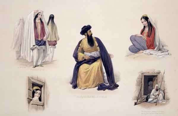 A Portrait of His Majesty Shah-Soojah-Ool-Moolk (1780-1842), from 'Sketches in Afghaunistan' by Romanticism
