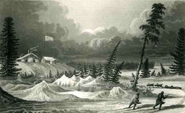 Winter View of Fort Franklin by Romanticism