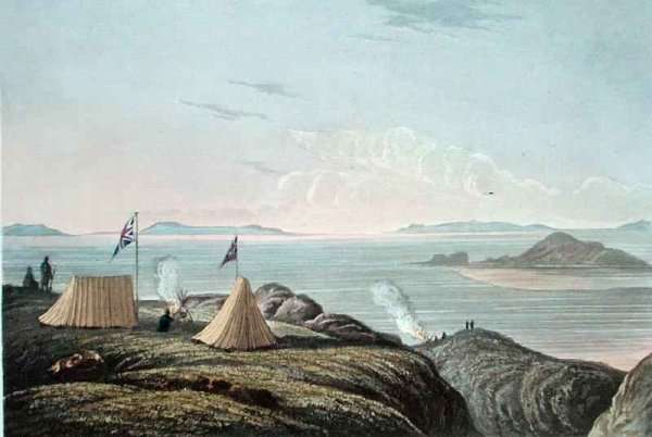 View of the Arctic Sea from the Mouth of the Coppermine River, Midnight by Romanticism