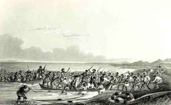 The Eskimoes Pillaging the Boats by Romanticism