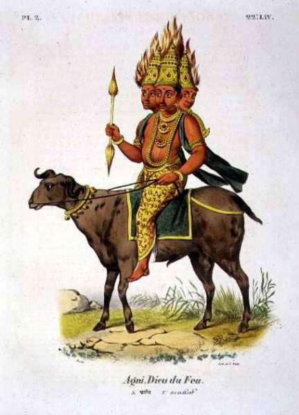 Agni, God of Fire by Romanticism