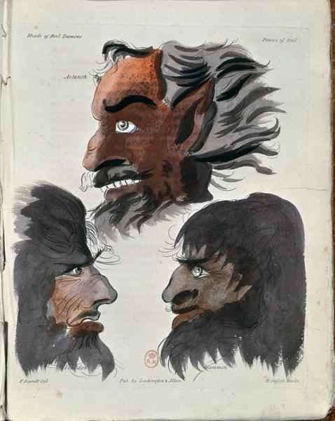 Astaroth, Abaddon and Mammon, three demons from 'The Magus' by Romanticism