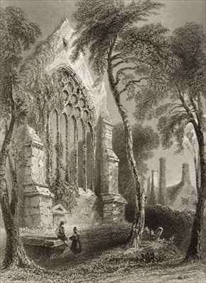 Youghal Abbey, County Cork, Ireland by Romanticism