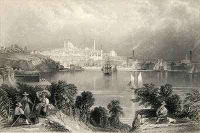 A View of Baltimore, from 'The History of the United States' by Romanticism