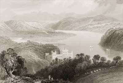 Valley of the Blackwater between Youghal (County Cork) and Lismore (County Waterford), Ireland by Romanticism