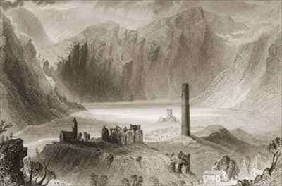 Glendalough, County Wicklow, Ireland by Romanticism