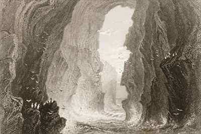 Dunkerry Cave, County Antrim, Northern Ireland by Romanticism