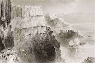 Plaiskin Cliff, near Giant's Causeway, County Antrim, Northern Ireland by Romanticism