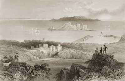 View of Howth Castle, County Dublin, Ireland by Romanticism