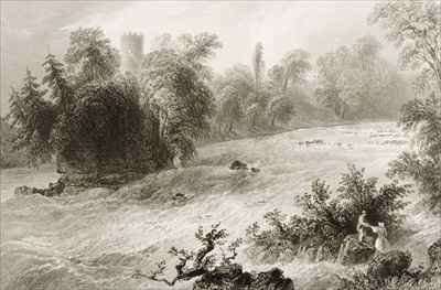 Castleconnell and Doonass Rapids, County Limerick, Ireland by Romanticism