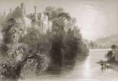 Lismore Castle, Lismore, County Waterford, Ireland by Romanticism