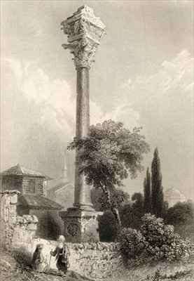 Column of Marcian, Istanbul, Turkey by Romanticism