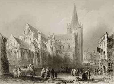 Exterior of St. Patrick's Cathedral, Dublin by Romanticism