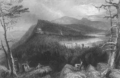 The Two Lakes and the Mountain House on the Catskills by Romanticism