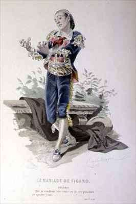 Figaro in 'The Marriage of Figaro' (Act V Scene 3) by Romanticism