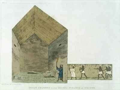 The Great Chamber in the second pyramid of Ghizeh by Romanticism