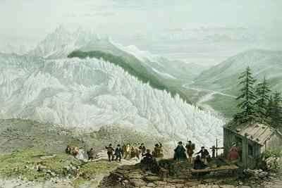The Glacier and the Chamonix Valley by Romanticism