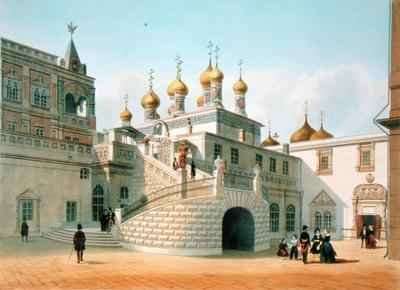 View of the Boyar Palace in the Moscow Kremlin by Romanticism