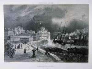The Jetty at Le Havre by Romanticism
