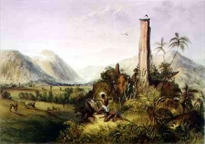 Pure-Piapa, a remarkable basaltic stone in Guiana by Romanticism