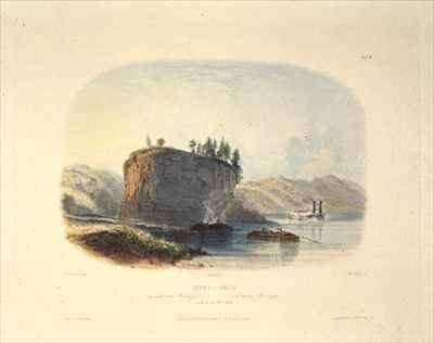 Tower-Rock, View on the Mississippi by Romanticism