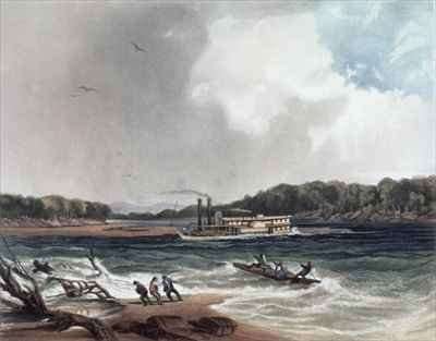 The Steamer Yellow-Stone on the 19th April 1833 by Romanticism