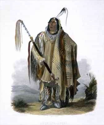 Pehriska-Ruhpa, a Minatarre or Big-Bellied Indian by Romanticism