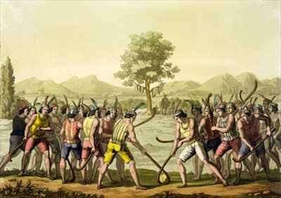 Indians playing Ciueca, Chile by Romanticism