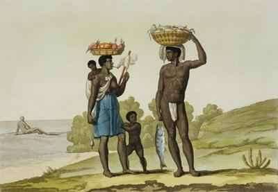 A slave family of the Loango tribe, Surinam by Romanticism