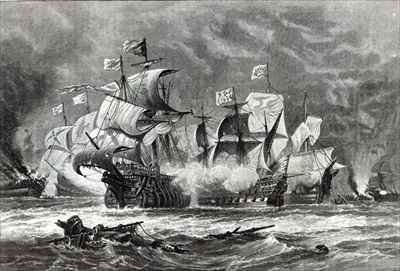 The Vanguard, under Sir William Winter by Romanticism