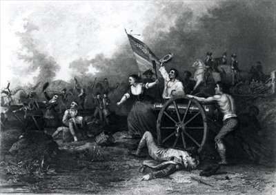 Moll Pitcher at the Battle of Monmouth by Romanticism