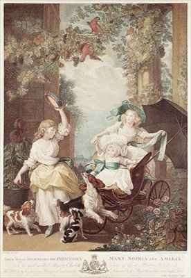 Princesses Mary 1776-1857 Sophia 1777-1848 and Amelia 1783-1810 daughters of George III by Romanticism