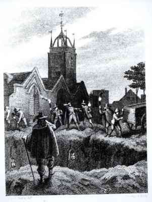 The Great Pit in Aldgate by Romanticism
