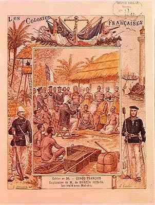 The Exploration of M de Brazza His Treaty with Makoko by Romanticism