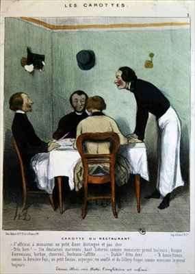 Restaurant scene by Romanticism