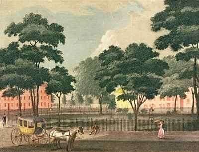 View of the Bowling Green Broadway by Romanticism