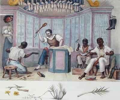 The Shoemakers Workshop by Romanticism