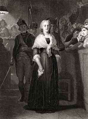 Marie Antoinette before the Revolutionary Tribunal Court by Romanticism