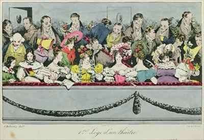 Premiere Loge dun theatre by Romanticism
