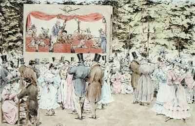 Musical entertainment at the New Tivoli Gardens Paris by Romanticism